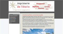 Desktop Screenshot of imprimeriedeletoile.com